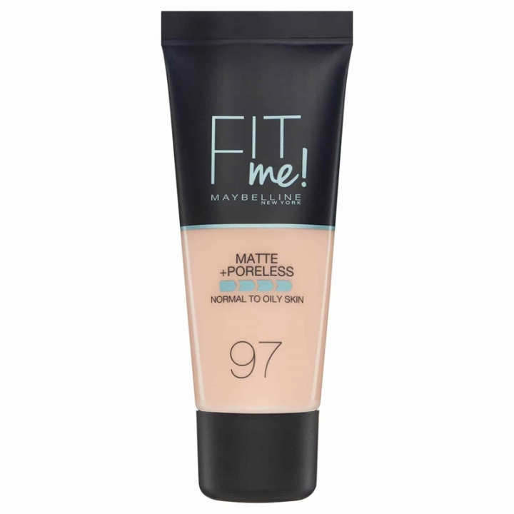 Maybelline Fit Me Matte + Poreless Foundation - 097 Natural Porcelain in de groep BEAUTY & HEALTH / Makeup / Make-up gezicht / Foundation bij TP E-commerce Nordic AB (A12134)