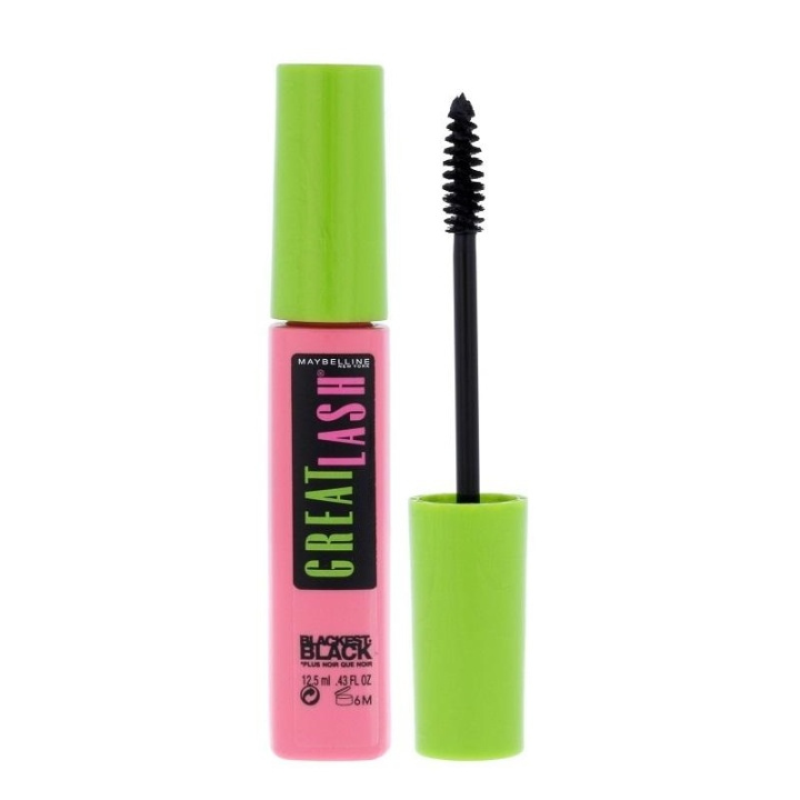 Maybelline Great Lash Mascara Blackest Black 12,5ml in de groep BEAUTY & HEALTH / Makeup / Ogen & Wenkbrauwen / Mascara bij TP E-commerce Nordic AB (A12139)