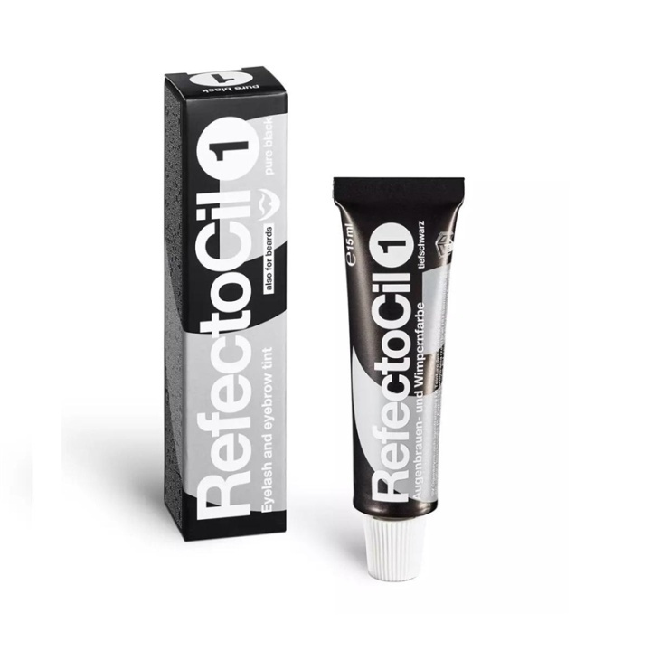 RefectoCil Eyelash and Eyebrow Tint Pure Black No. 1 - 15ml in de groep BEAUTY & HEALTH / Makeup / Ogen & Wenkbrauwen / Mascara bij TP E-commerce Nordic AB (A12840)