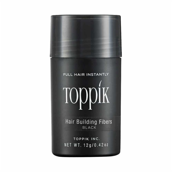 Toppik Hair Building Fibers Regular 12g - Black in de groep BEAUTY & HEALTH / Haar & Styling / Hair styling / Volumepoeder bij TP E-commerce Nordic AB (A13103)