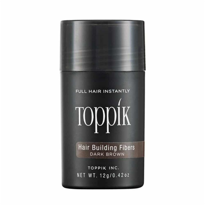 Toppik Hair Building Fibers Regular 12g - Dark Brown in de groep BEAUTY & HEALTH / Haar & Styling / Hair styling / Volumepoeder bij TP E-commerce Nordic AB (A13104)