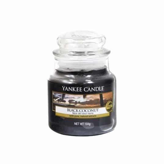 Yankee Candle Classic Small Jar Black Coconut 104g in de groep BEAUTY & HEALTH / Geuren & Parfum / Overige geuren / Geurkaarsen bij TP E-commerce Nordic AB (A13301)