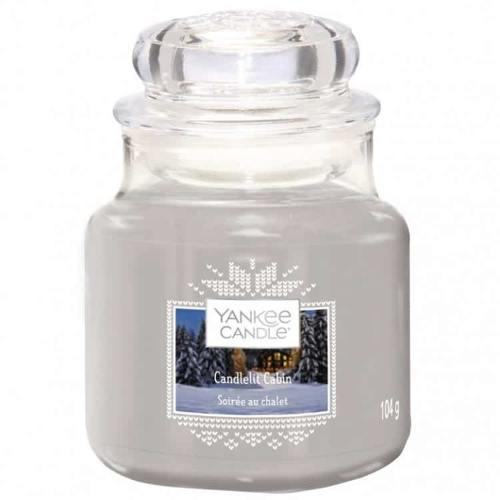 Yankee Candle Classic Small Jar Candlelit Cabin 104g in de groep BEAUTY & HEALTH / Geuren & Parfum / Overige geuren / Geurkaarsen bij TP E-commerce Nordic AB (A13303)