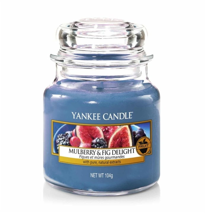 Yankee Candle Classic Small Jar Mulberry & Fig Delight 104g in de groep BEAUTY & HEALTH / Geuren & Parfum / Overige geuren / Geurkaarsen bij TP E-commerce Nordic AB (A13313)