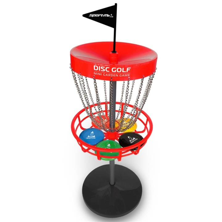 SportMe Discgolf set med korg in de groep SPEELGOED, KINDER- & BABYPRODUCTEN / Buitenspeelgoed / Sport & Spel bij TP E-commerce Nordic AB (A13588)