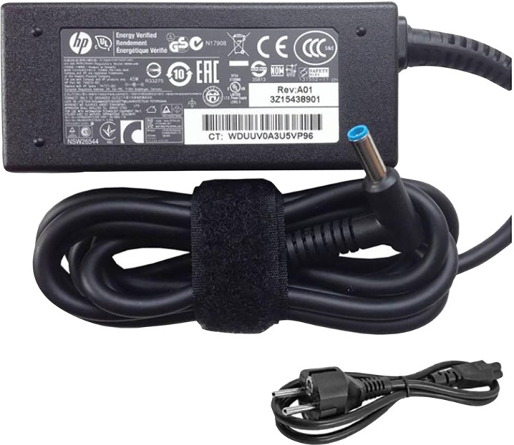 HP Smart nätadapter 45 W in de groep COMPUTERS & RANDAPPARATUUR / Laptops & accessoires / Computeroplader / Laptop oplader / HP/Compaq bij TP E-commerce Nordic AB (A14611)