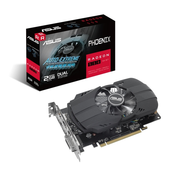 ASUS PH-550-2G AMD Radeon RX 550 2 GB GDDR5 in de groep COMPUTERS & RANDAPPARATUUR / Computeronderdelen / Grafische kaart bij TP E-commerce Nordic AB (A14760)