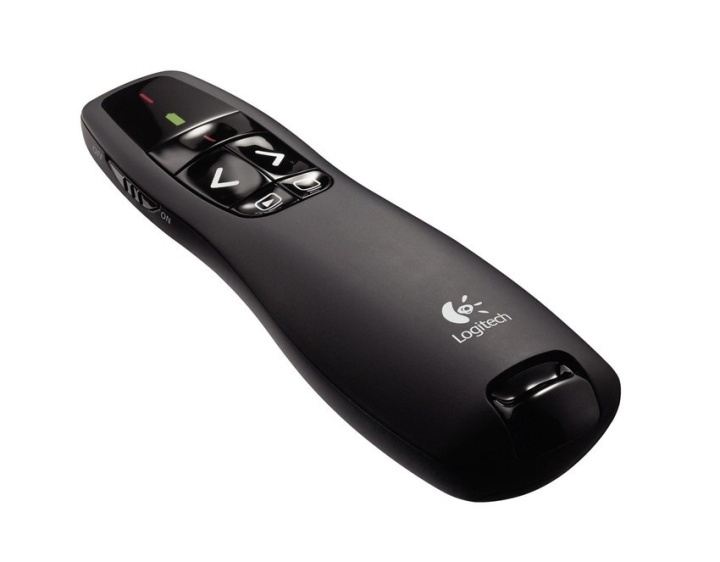 Logitech Wireless Presenter R400 USB Svart in de groep COMPUTERS & RANDAPPARATUUR / Computeraccessoires / Overige bij TP E-commerce Nordic AB (A14913)