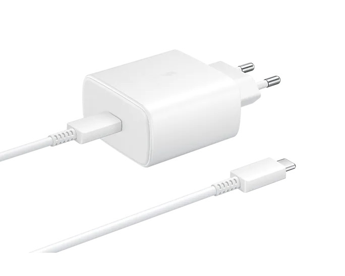 Samsung EP-TA845 Snabbladdare PD 3.0 45W med kabel 1 m, Vit in de groep SMARTPHONE & TABLETS / Opladers & Kabels / Wandoplader / Wandoplader Type C bij TP E-commerce Nordic AB (A15056)