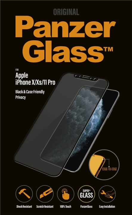 PanzerGlass P2664 skärmskydd Apple 1 styck in de groep SMARTPHONE & TABLETS / Mobielbescherming / Apple / iPhone X/XS / Screen Protectors bij TP E-commerce Nordic AB (A15491)