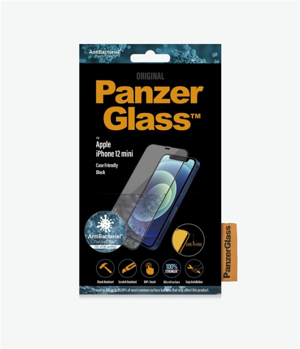 PanzerGlass 2710 skärmskydd Genomskinligt skärmskydd Apple 1 styck in de groep SMARTPHONE & TABLETS / Mobielbescherming / Apple / iPhone 12 Mini / Screen Protectors bij TP E-commerce Nordic AB (A15495)