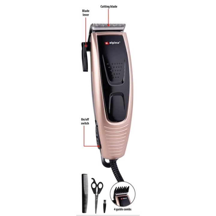 ALPINA Hair Trimmer 10W in de groep BEAUTY & HEALTH / Haar & Styling / Scheren & Trimmen / Haartrimmers bij TP E-commerce Nordic AB (A16387)