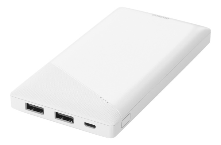 DELTACO power bank 10 000 mAh, 2x USB-A, short circuit protection in de groep SMARTPHONE & TABLETS / Opladers & Kabels / Powerbanks bij TP E-commerce Nordic AB (A16661)