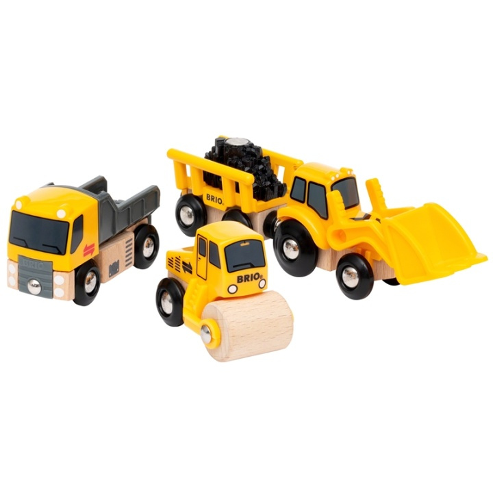 Brio 33658 Construction vehicles in de groep SPEELGOED, KINDER- & BABYPRODUCTEN / Speelgoed / Bouwspeelgoed / Brio treinrails bij TP E-commerce Nordic AB (A17609)