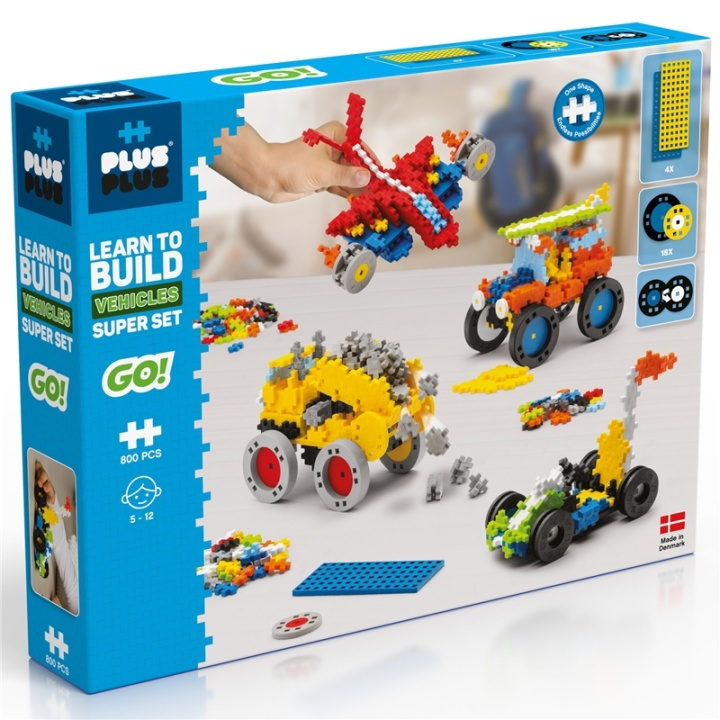 Plus-Plus Learn To Build Vehicles Super in de groep SPEELGOED, KINDER- & BABYPRODUCTEN / Speelgoed / Speelgoed bij TP E-commerce Nordic AB (A17987)