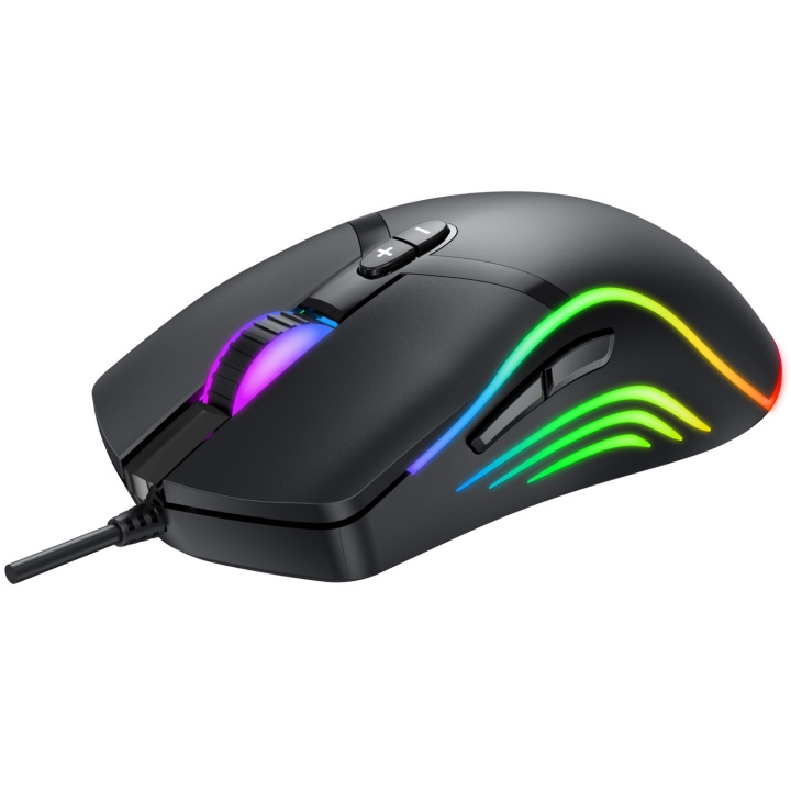 Denver Gaming mouse with RGB light in de groep COMPUTERS & RANDAPPARATUUR / GAMING / Muizen bij TP E-commerce Nordic AB (A18592)