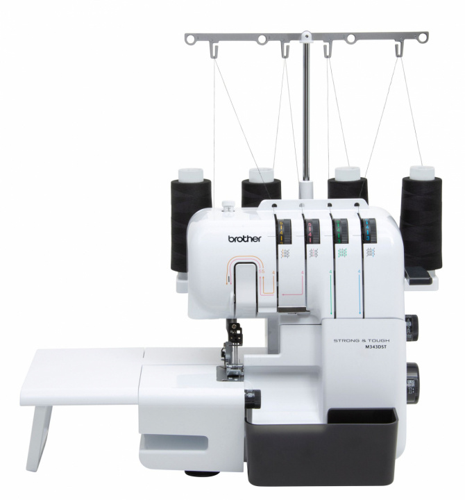 Brother M343DST Strong & Tough Overlock incl. Aanschuiftafel en extra naaivoeten in de groep HUISHOUDEN & TUIN / Huishoudelijke apparaten / Naaimachine & Accessoires / Naaimachines bij TP E-commerce Nordic AB (A19654)