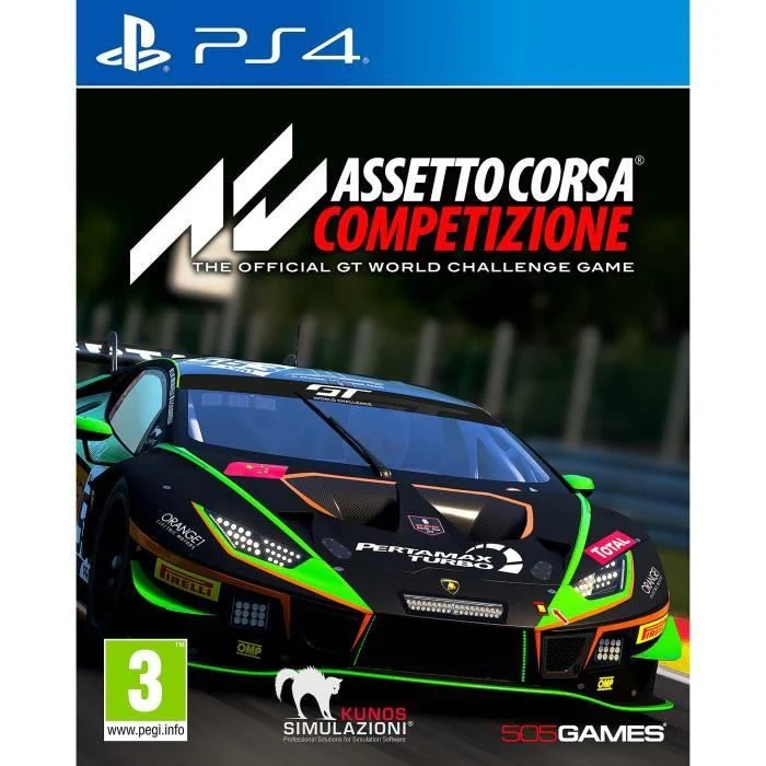 Assetto Corsa Competizione (PS4) in de groep HOME ELECTRONICS / Spelconsoles en accessoires / Sony PlayStation 4 bij TP E-commerce Nordic AB (A22382)