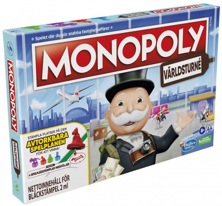 Monopoly Wereldreis (SV) in de groep SPEELGOED, KINDER- & BABYPRODUCTEN / Speelgoed / Bordspellen / Familiespellen bij TP E-commerce Nordic AB (A22439)