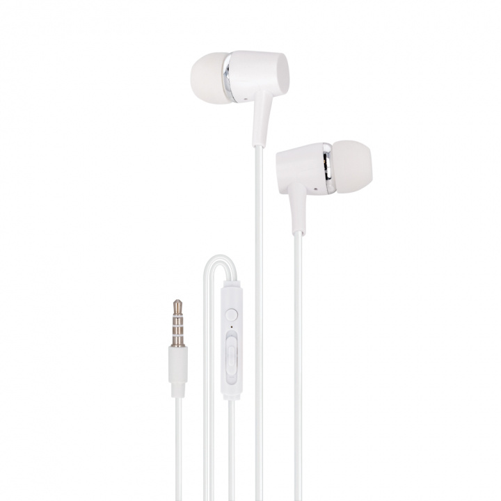 Setty wired earphones white in de groep HOME ELECTRONICS / Audio & Beeld / Koptelefoon & Accessoires / Koptelefoon bij TP E-commerce Nordic AB (A22497)