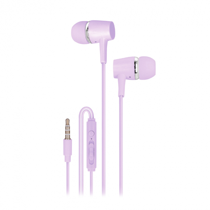 Setty wired earphones, Lilac in de groep HOME ELECTRONICS / Audio & Beeld / Koptelefoon & Accessoires / Koptelefoon bij TP E-commerce Nordic AB (A22498)