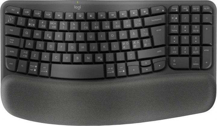 Logitech Wave keys - Graphite in de groep COMPUTERS & RANDAPPARATUUR / Muizen en toetsenborden / Toetsenborden / Draadloos bij TP E-commerce Nordic AB (A22621)