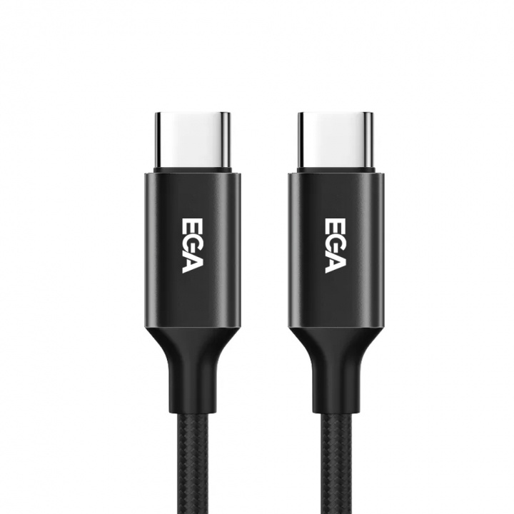 Snabbladdande USB-C till USB-C 3A , 1m, Svart in de groep SMARTPHONE & TABLETS / Opladers & Kabels / Kabels / Kabels Type C bij TP E-commerce Nordic AB (A22625)