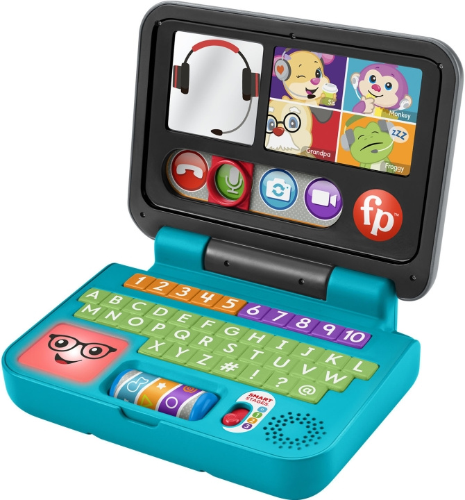 Fisher-Price Let\'S Connect Laptop, SV in de groep SPEELGOED, KINDER- & BABYPRODUCTEN / Babyspeelgoed / Activiteitenspeelgoed bij TP E-commerce Nordic AB (A22683)