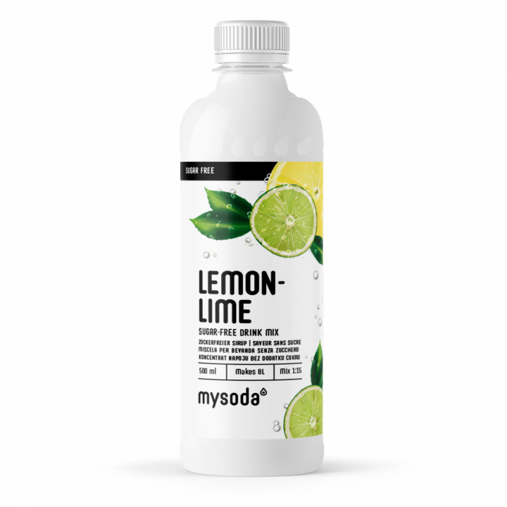 Mysoda Lemon-Lime Sugar Free 500 ml - Ger 8L dryck in de groep HUISHOUDEN & TUIN / Huishoudelijke apparaten / Water & Sap / Carbonatatiemachines / Smaken bij TP E-commerce Nordic AB (A22687)