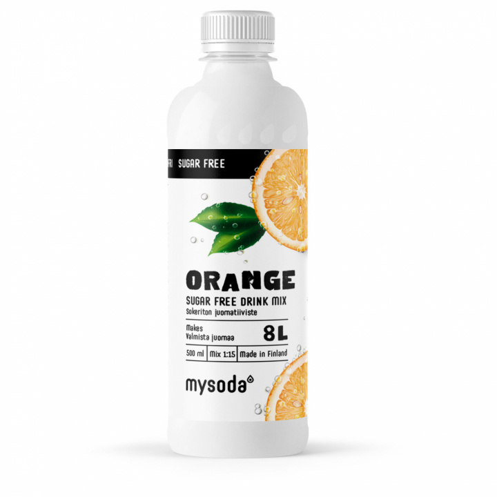 Mysoda Orange Sugar Free 500 ml - Ger 8L dryck in de groep HUISHOUDEN & TUIN / Huishoudelijke apparaten / Water & Sap / Carbonatatiemachines / Smaken bij TP E-commerce Nordic AB (A22688)