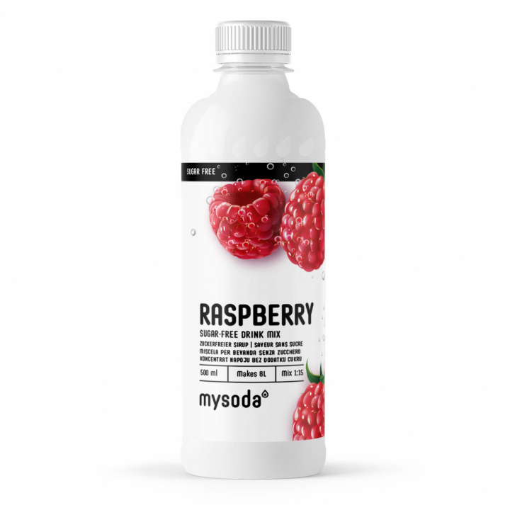 Mysoda Raspberry Sugar Free 500 ml - Ger 8L dryck in de groep HUISHOUDEN & TUIN / Huishoudelijke apparaten / Water & Sap / Carbonatatiemachines / Smaken bij TP E-commerce Nordic AB (A22689)