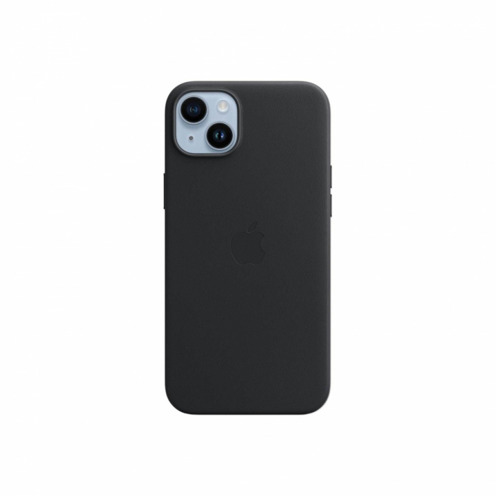 Apple iPhone 14 Plus Leather Case with MagSafe - Midnight in de groep SMARTPHONE & TABLETS / Mobielbescherming / Apple / iPhone 14 bij TP E-commerce Nordic AB (A22695)