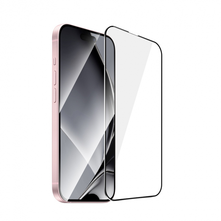 Tempered glass with metal frame for iPhone 15 in de groep SMARTPHONE & TABLETS / Mobielbescherming / Apple / iPhone 15 bij TP E-commerce Nordic AB (A22748)