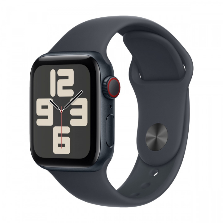 Apple Watch SE (2022) 40mm Midnight Aluminium with Midnight Sportband GPS + Cellular in de groep SMARTPHONE & TABLETS / Training, thuis & vrije tijd / Apple Watch & Accessoires / Apple Watch bij TP E-commerce Nordic AB (A22766)