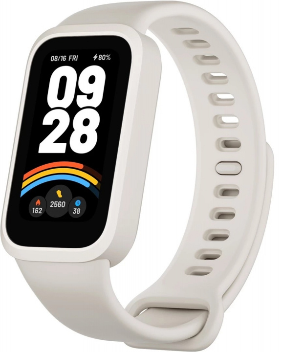 Xiaomi Smart Band 9 Active Beige White in de groep SPORT, VRIJE TIJD & HOBBY / Smartwatch & Activiteitsmeters / Activiteitsarmbanden bij TP E-commerce Nordic AB (A22773)