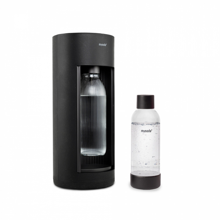 Mysoda Glassy sparkling water maker, Black in de groep HUISHOUDEN & TUIN / Huishoudelijke apparaten / Water & Sap / Carbonatatiemachines / Carbonatatiemachines bij TP E-commerce Nordic AB (A22775)