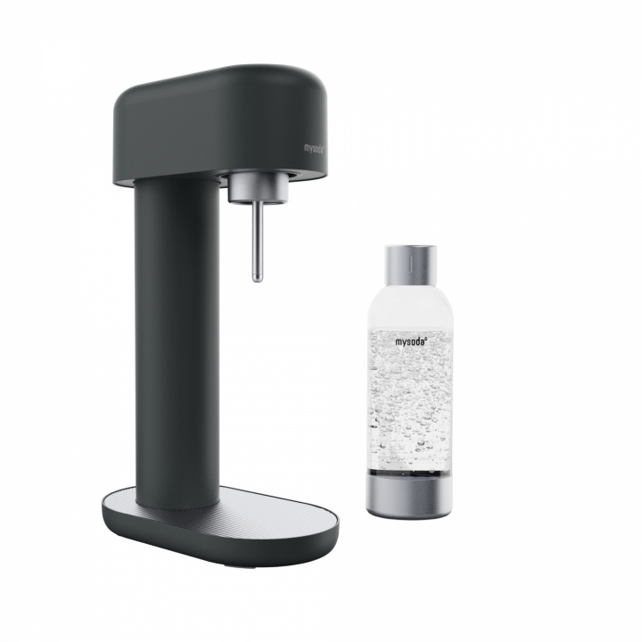 Mysoda Ruby 2 Sparkling Water maker, Black/Silver in de groep HUISHOUDEN & TUIN / Huishoudelijke apparaten / Water & Sap / Carbonatatiemachines / Carbonatatiemachines bij TP E-commerce Nordic AB (A22780)