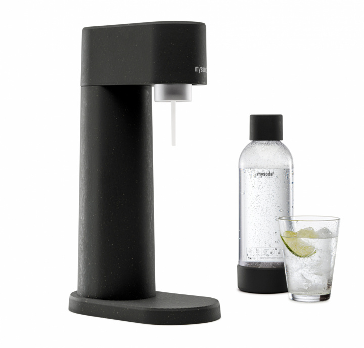 Mysoda Woody Sparkling Water maker, Black in de groep HUISHOUDEN & TUIN / Huishoudelijke apparaten / Water & Sap / Carbonatatiemachines / Carbonatatiemachines bij TP E-commerce Nordic AB (A22785)