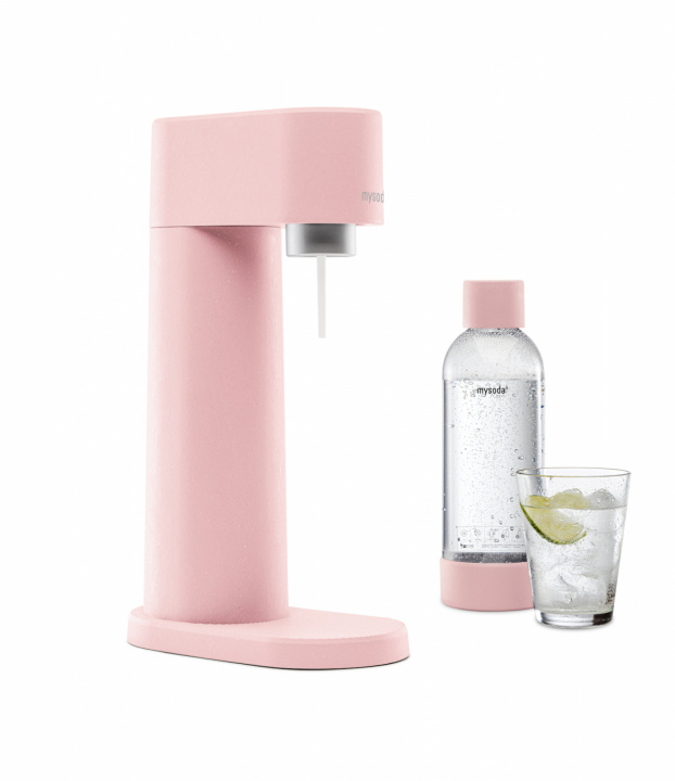 Mysoda Woody Sparkling Water maker, Pink in de groep HUISHOUDEN & TUIN / Huishoudelijke apparaten / Water & Sap / Carbonatatiemachines / Carbonatatiemachines bij TP E-commerce Nordic AB (A22787)