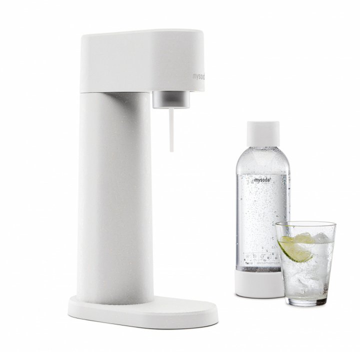 Mysoda Woody Sparkling Water maker, White in de groep HUISHOUDEN & TUIN / Huishoudelijke apparaten / Water & Sap / Carbonatatiemachines / Carbonatatiemachines bij TP E-commerce Nordic AB (A22788)