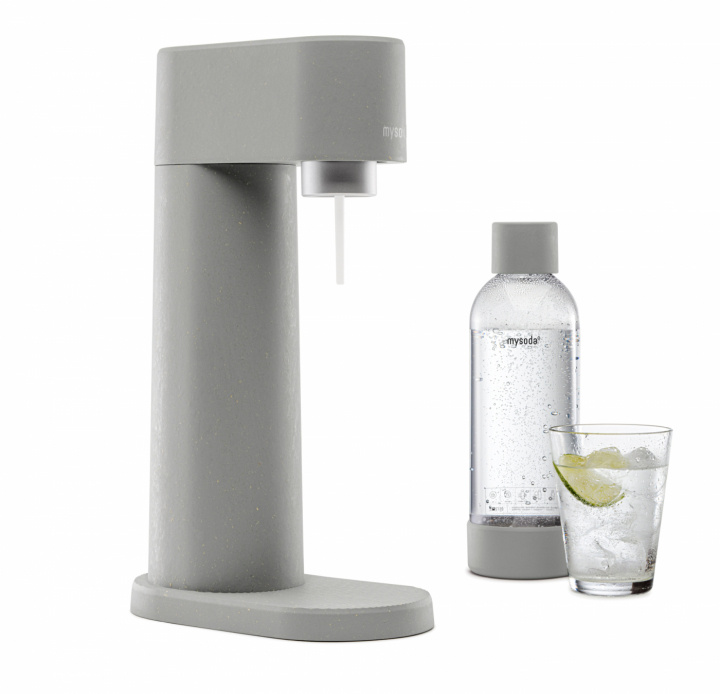 Mysoda Woody Sparkling Water maker, Grey in de groep HUISHOUDEN & TUIN / Huishoudelijke apparaten / Water & Sap / Carbonatatiemachines / Carbonatatiemachines bij TP E-commerce Nordic AB (A22789)