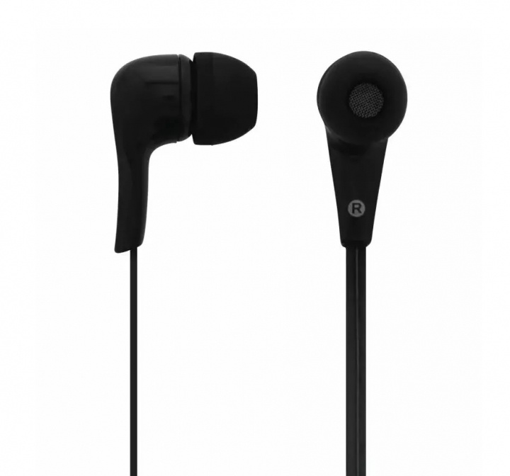 Oordopjes, in-ear met microfoon, Zwart in de groep HOME ELECTRONICS / Audio & Beeld / Koptelefoon & Accessoires / Koptelefoon bij TP E-commerce Nordic AB (A22819)