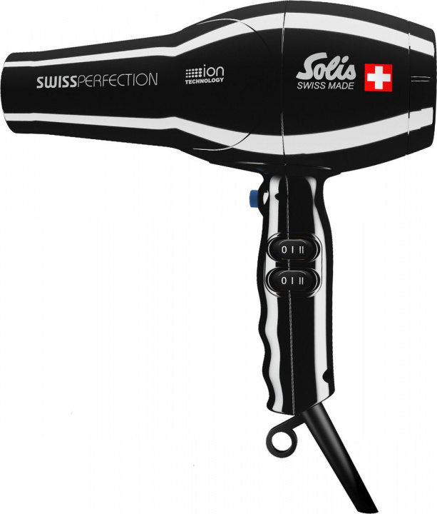 Solis Swiss Perfection 440 Black Hairdryer in de groep BEAUTY & HEALTH / Haar & Styling / Stylingtools / Haardroger bij TP E-commerce Nordic AB (A22834)