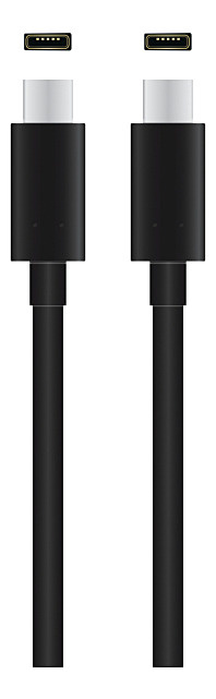 QNECT Thunderbolt 3 male - USB type C male, 0,5 m in de groep COMPUTERS & RANDAPPARATUUR / Computerkabels / USB / USB-C bij TP E-commerce Nordic AB (A22857)