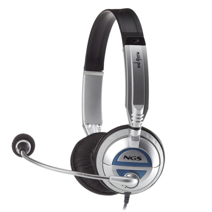 NGS Headset MSX6PRO 2 x 3.5 mm, Volymkontroll, Vit in de groep COMPUTERS & RANDAPPARATUUR / Computeraccessoires / Koptelefoon bij TP E-commerce Nordic AB (A22862)