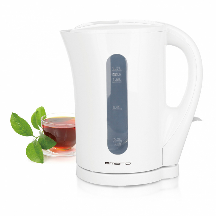 Emerio WK-123483.1 Water kettle 1.7L, White in de groep HUISHOUDEN & TUIN / Huishoudelijke apparaten / Water & Sap / Waterkokers bij TP E-commerce Nordic AB (A22885)