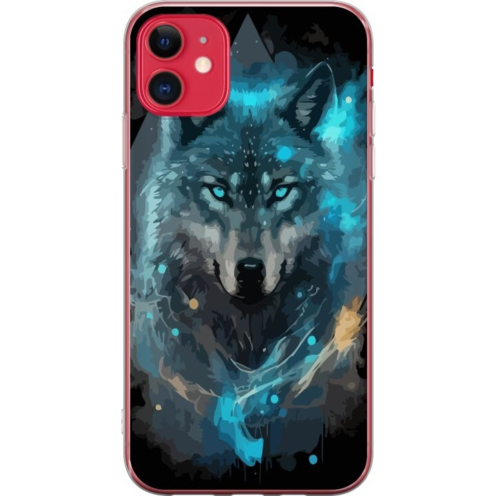 Mobiele hoes voor Apple iPhone 11 met Wolf ontwerp in de groep SMARTPHONE & TABLETS / Mobielbescherming / Apple / Lippenstift bij TP E-commerce Nordic AB (A50032)