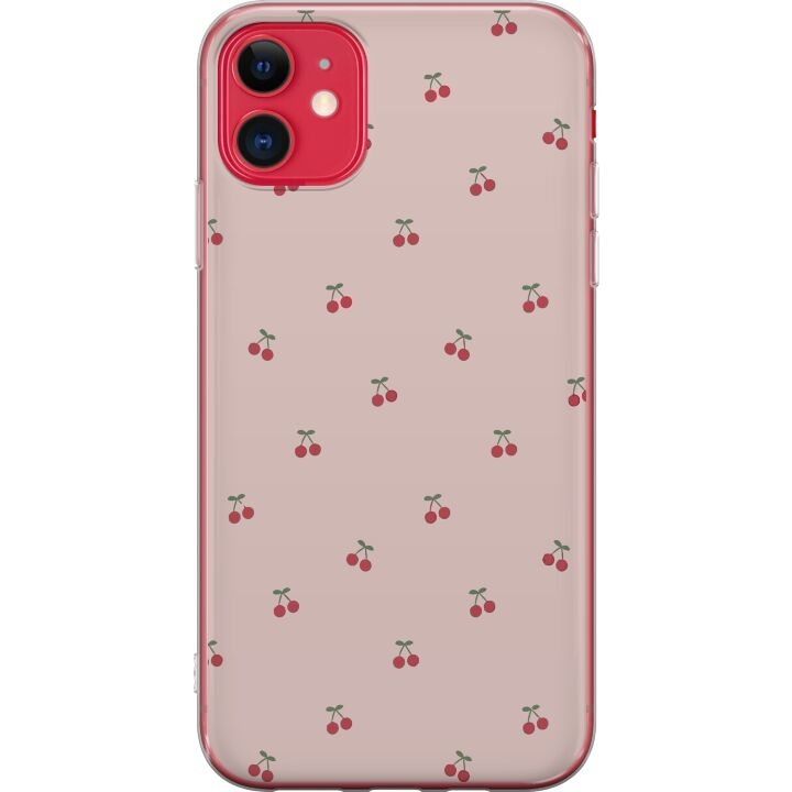 Mobiele hoes voor Apple iPhone 11 met Kersen ontwerp in de groep SMARTPHONE & TABLETS / Mobielbescherming / Apple / Lippenstift bij TP E-commerce Nordic AB (A50034)