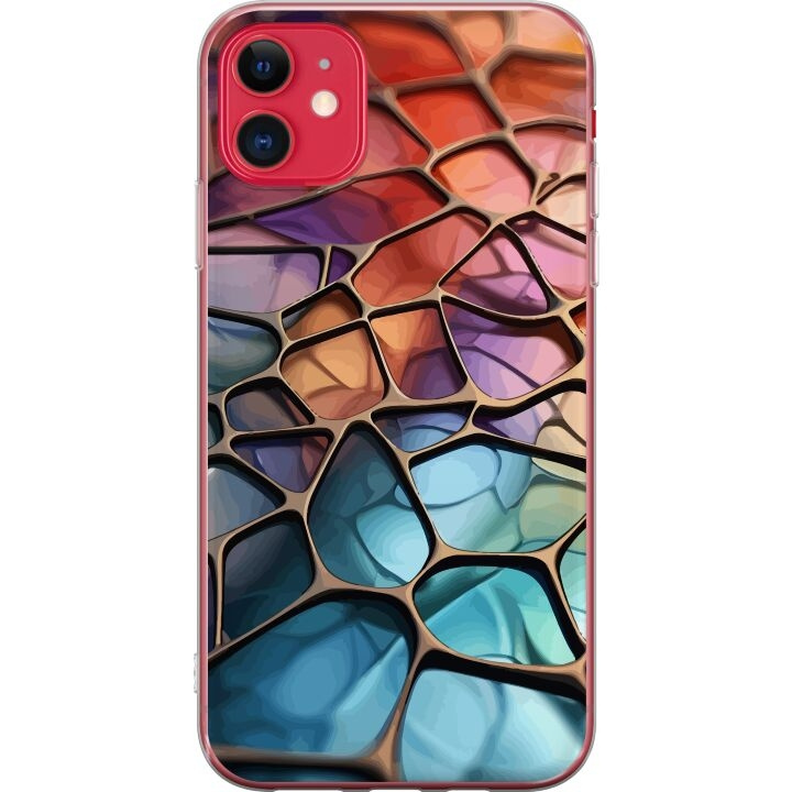 Mobiele hoes voor Apple iPhone 11 met Metallic patroon ontwerp in de groep SMARTPHONE & TABLETS / Mobielbescherming / Apple / Lippenstift bij TP E-commerce Nordic AB (A50037)