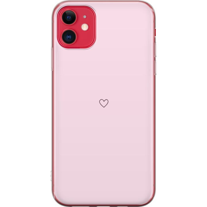 Mobiele hoes voor Apple iPhone 11 met Hart ontwerp in de groep SMARTPHONE & TABLETS / Mobielbescherming / Apple / Lippenstift bij TP E-commerce Nordic AB (A50046)